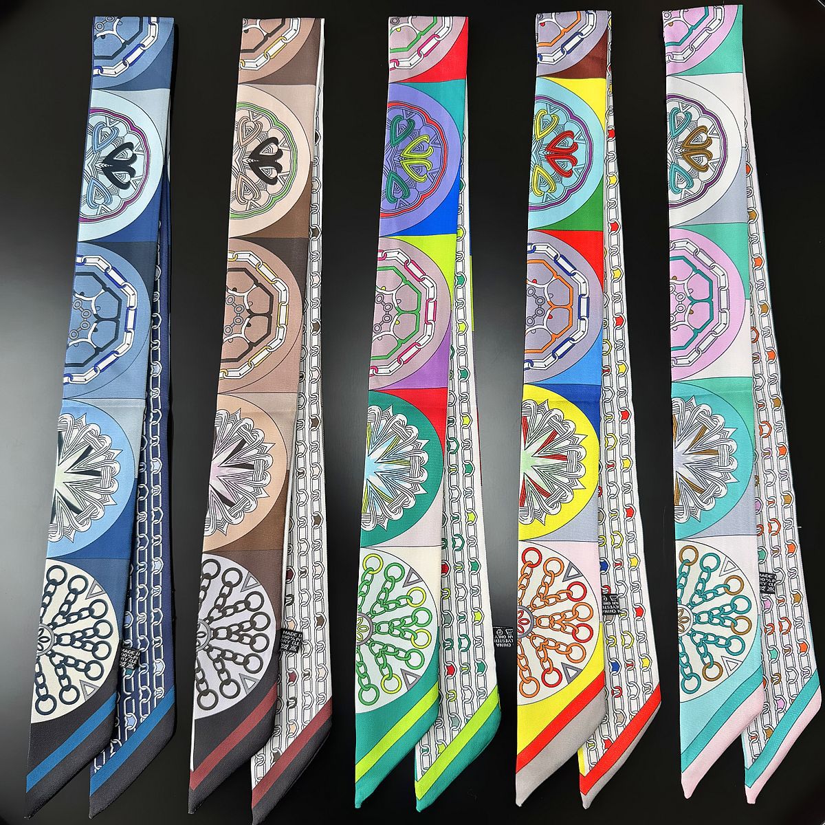 Luxury Skincare Headband - Брендовый дизайн, женский шарф, красочный полукруг,