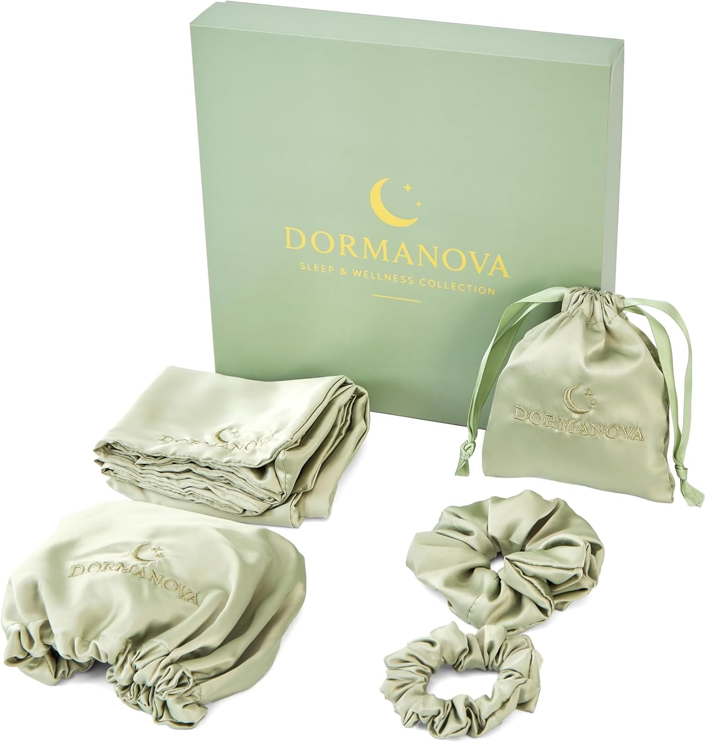 Luxury Skincare Gift Box - Роскошный сатиновый комплект для сна –